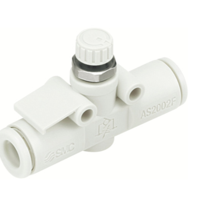SMC速度控制阀AS2002F-04/单触管接头速度控制器（内联型）