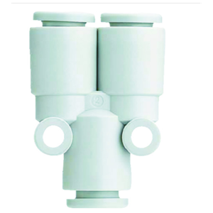 SMCY行气动快插三通接头KQ2U08-00A/单触管接头