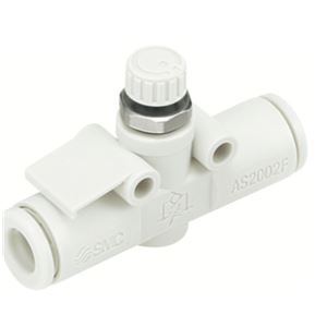SMC速度控制阀AS2002F-04/单触管接头速度控制器（内联型）