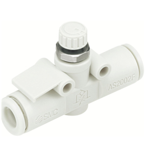 SMC速度控制阀AS2002F-04/单触管接头速度控制器（内联型）