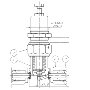 FUJIKIN富士金SUS钢制波纹管型溢流阀FUABF-71-6.35-2-AJ3