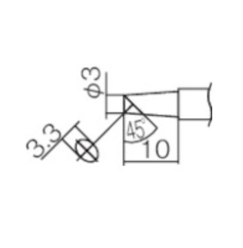 HAKKO白光烙铁头T12-BC3