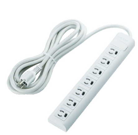 ELECOM宜丽客办公排插7孔T-Y053NDA杨：18105608753