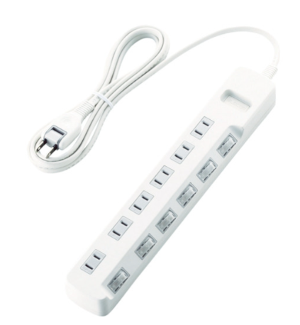 ELECOM宜丽客插线板T-K5A-2625WH杨：18105608753