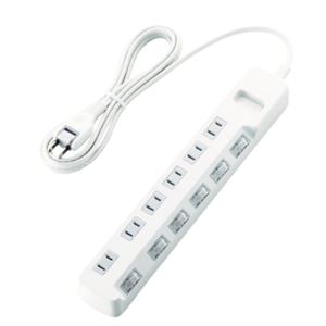 ELECOM宜丽客插线板T-K5A-2625WH杨：18105608753