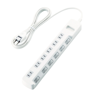 ELECOM宜丽客插线板T-K5A-2625WH杨：18105608753