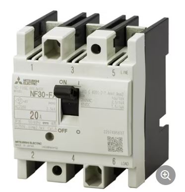 MITSUBISHI三菱断电器NF30-FA 3P 20A杨：18105608753