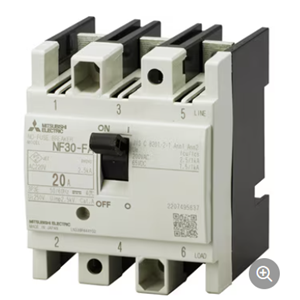 MITSUBISHI三菱断电器NF30-FA 3P 20A杨：18105608753