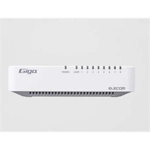 ELECOM 宜丽客 EHC-G08PA4-JW 8 口千兆非管理交换机杨：181-0560-8753