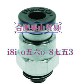 PISCO 碧铄科快速接头PC4-M5接φ4管，M5外螺纹杨:181-0560-8753