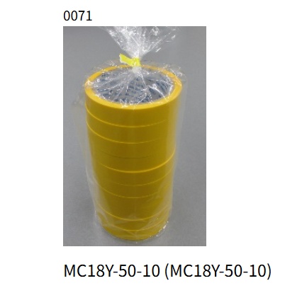 NIREI仁礼MC18Y-50-10黄色胶带（一包10卷）