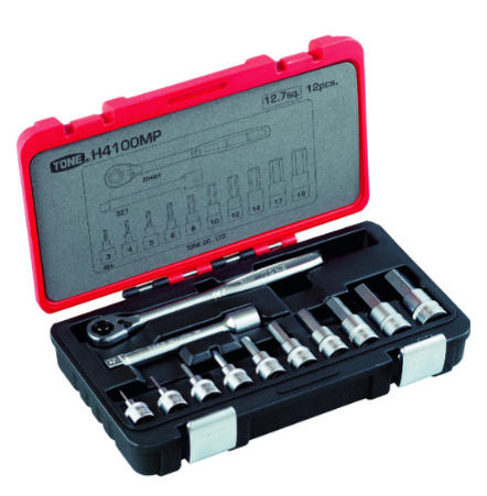 TONE前田六角套筒扳手套装H4100MP杨:181-0560-8753